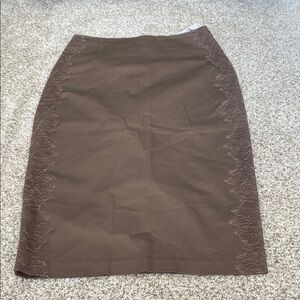 Elegant Brown pencil Skirt, NWT, size 2